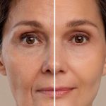 Antes y Después del tratamiento con la tecnología de Morpheus8 para rejuvecimiento facial